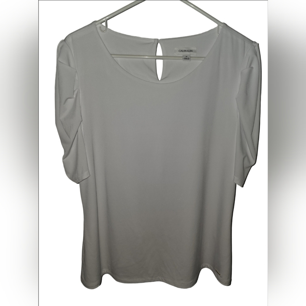 Calvin Klein White XL Women's Top